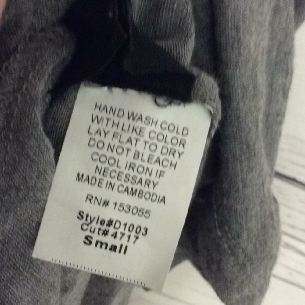 42 Pops light gray short sleeve knit trapeze dress - Picture 4 of 4